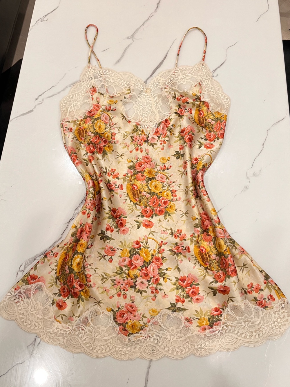 Vintage Oscar De La Renta Lingerie Slip Dress